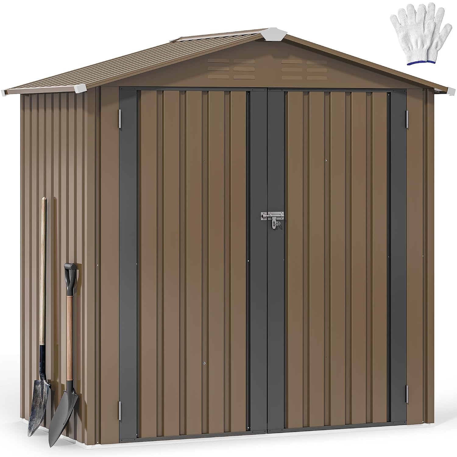 Gardening Tools - Caseta de Almacenamiento Metálica para Exteriores