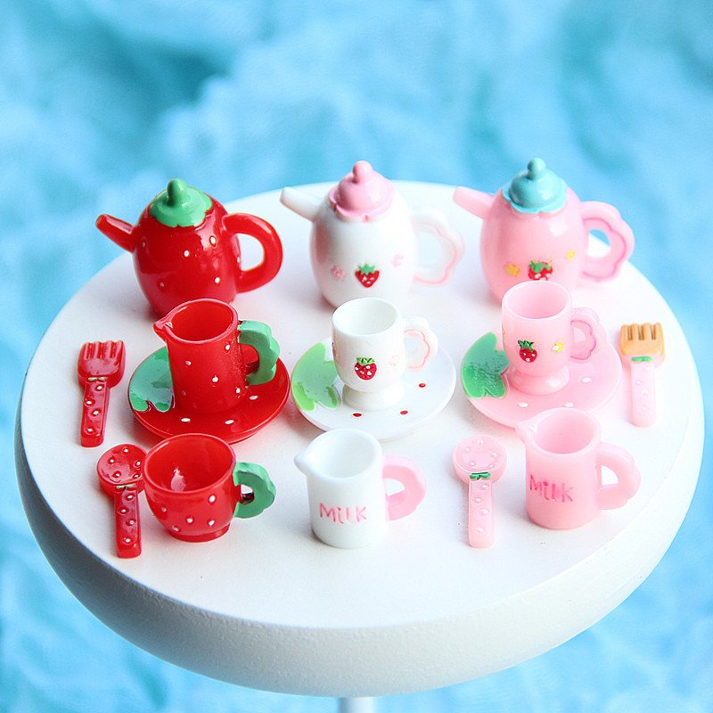 Gardening Tools Pink - Juego de Té Rosa en Miniatura,