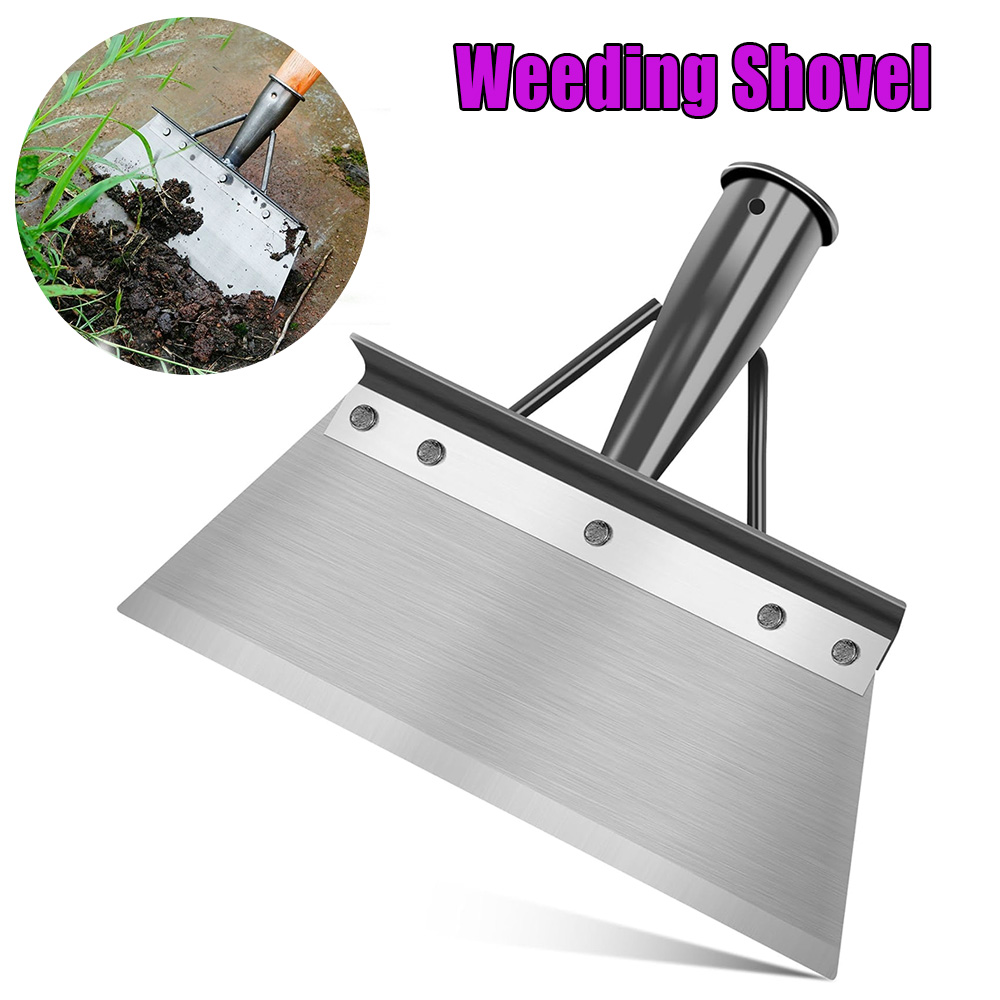 Gardening Tools Spade - Pala de deshierbe de acero inoxidable,