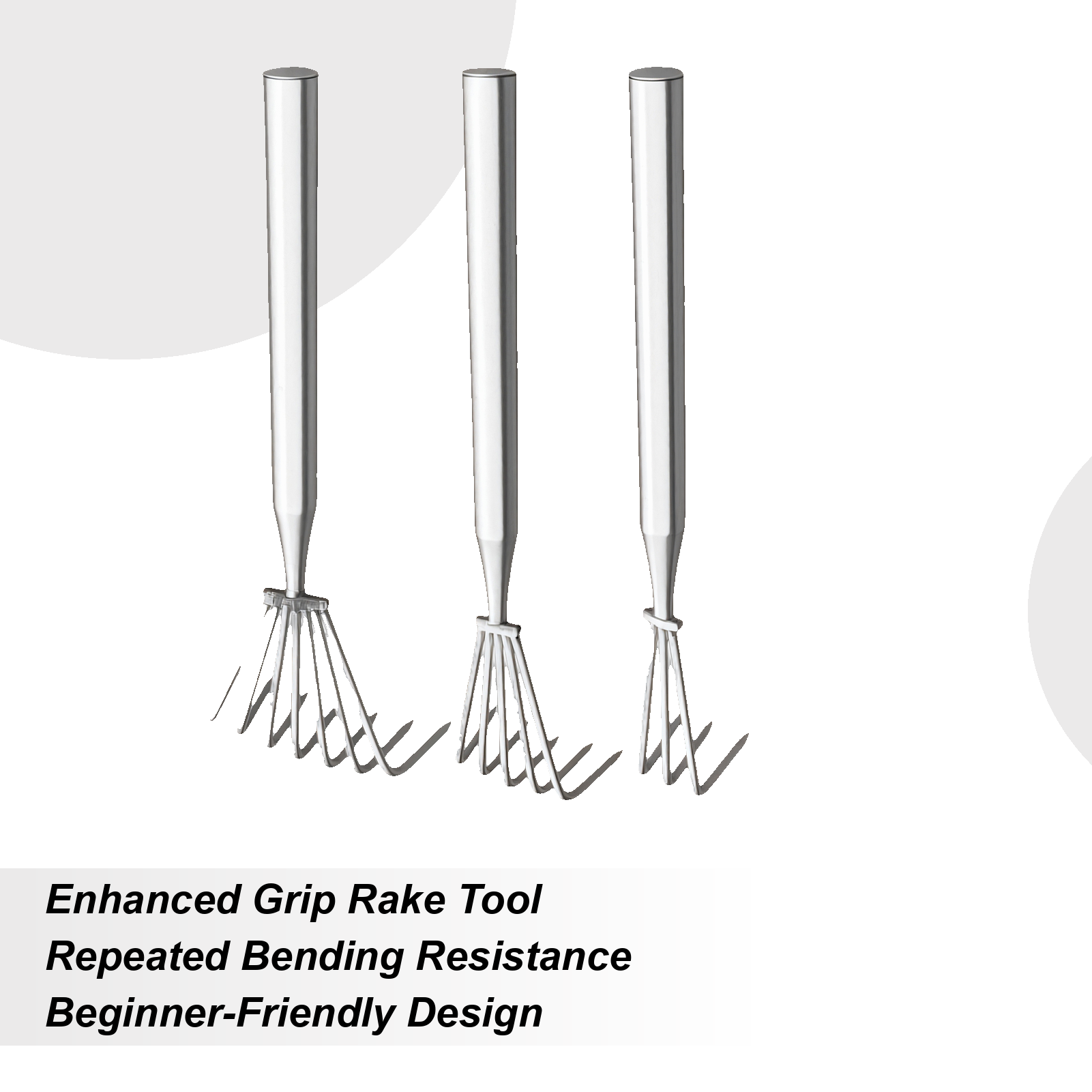 Gardening Tools Long Handle - Rastrillo de césped y jardín, herramienta