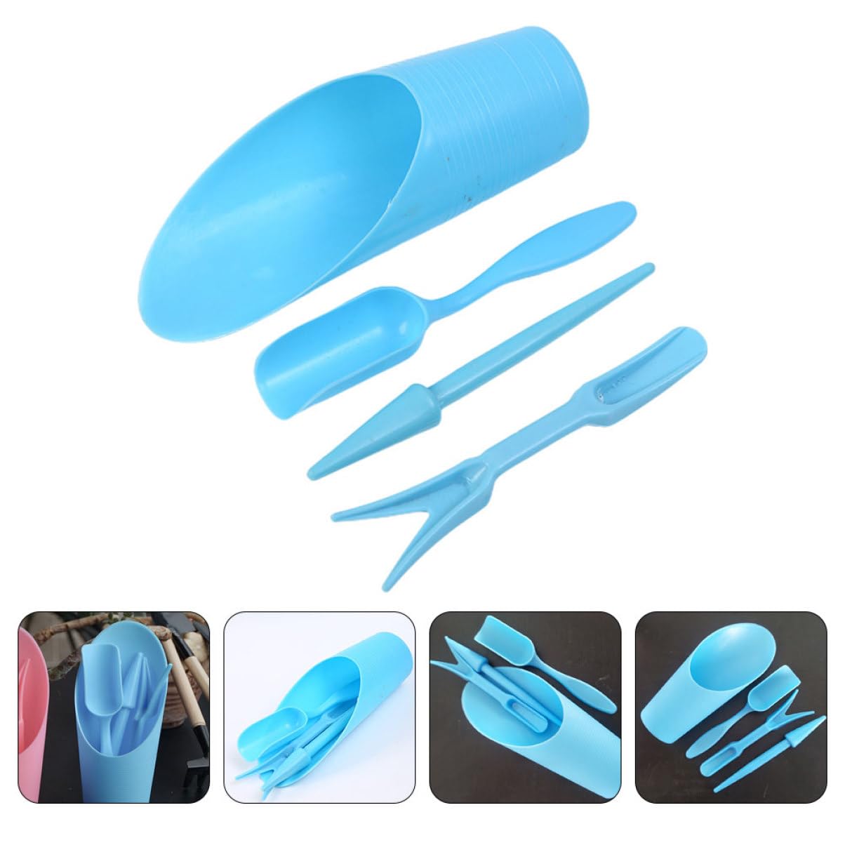 4 unids/set, pala de cubo dura - Gardening Tools Spade reseña y precio