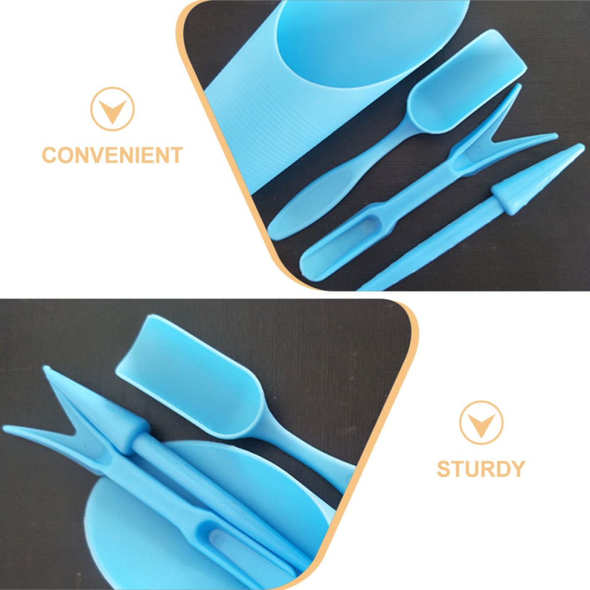 4 unids/set, pala de cubo dura - Gardening Tools Spade reseña y precio