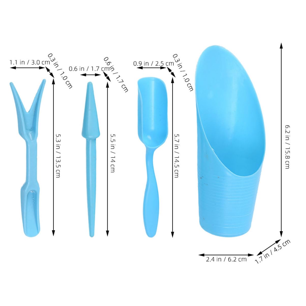 4 unids/set, pala de cubo dura - Gardening Tools Spade reseña y precio