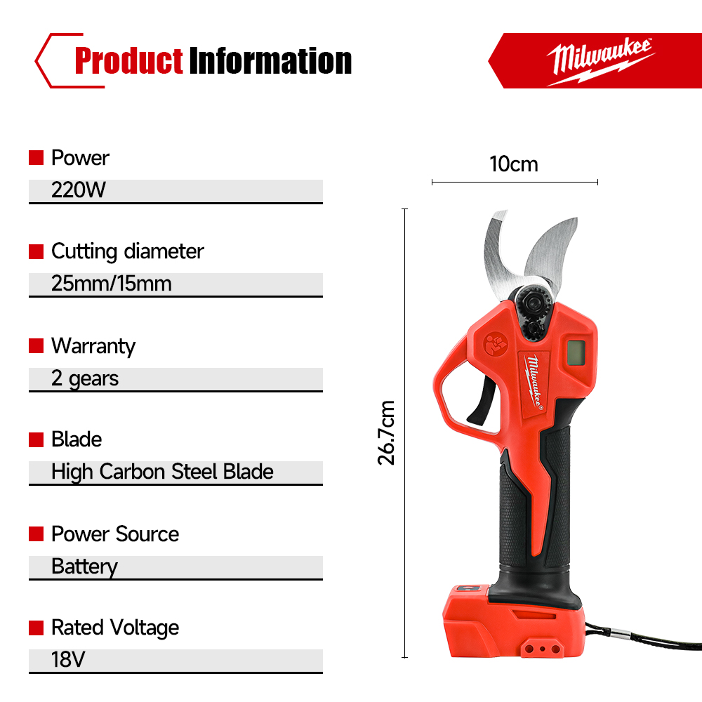 Tijeras de podar eléctricas si - Gardening Tools Basic reseña y precio