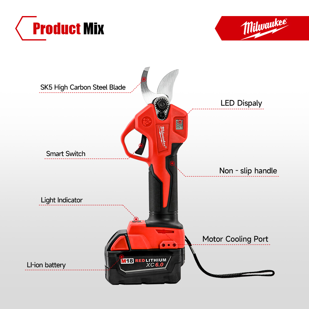 Tijeras de podar eléctricas si - Gardening Tools Basic reseña y precio
