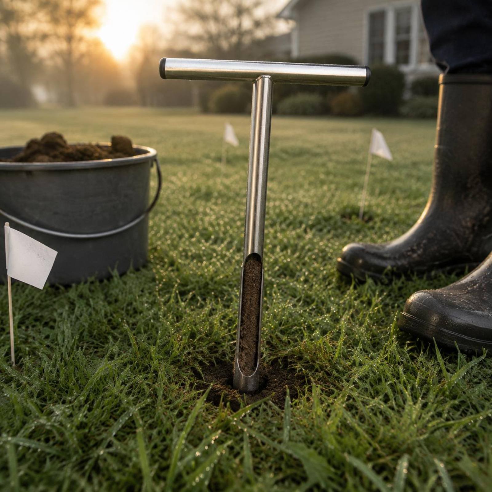 Muestreador de Suelo de Acero  - Gardening Tools Long Handle reseña y precio