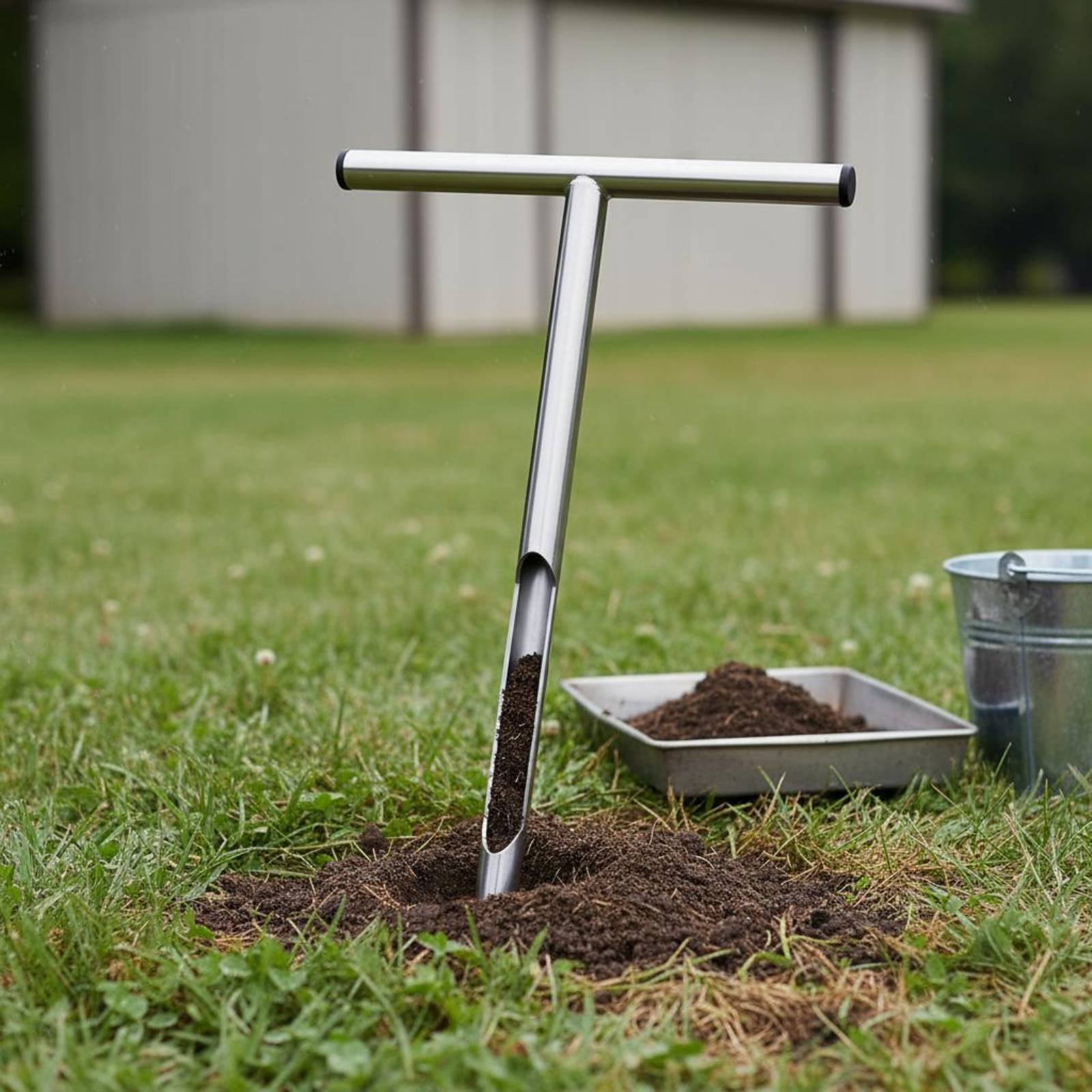 Muestreador de Suelo de Acero  - Gardening Tools Long Handle reseña y precio