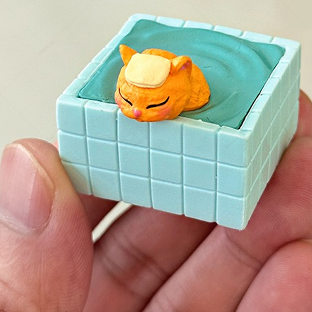 Mini adorno de gato de ducha,  - Gardening Tools 2 Year Old reseña y precio